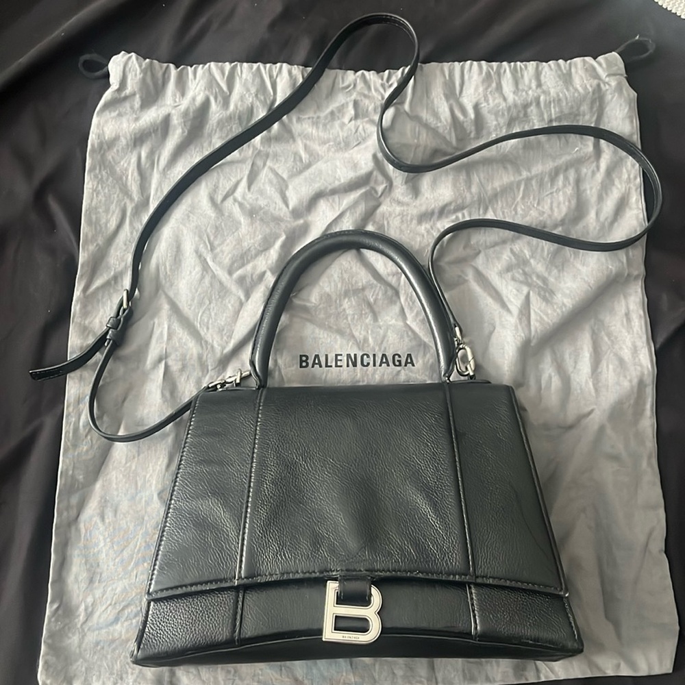 Authentic Balenciaga Hourglass Medium Top Handle Bag